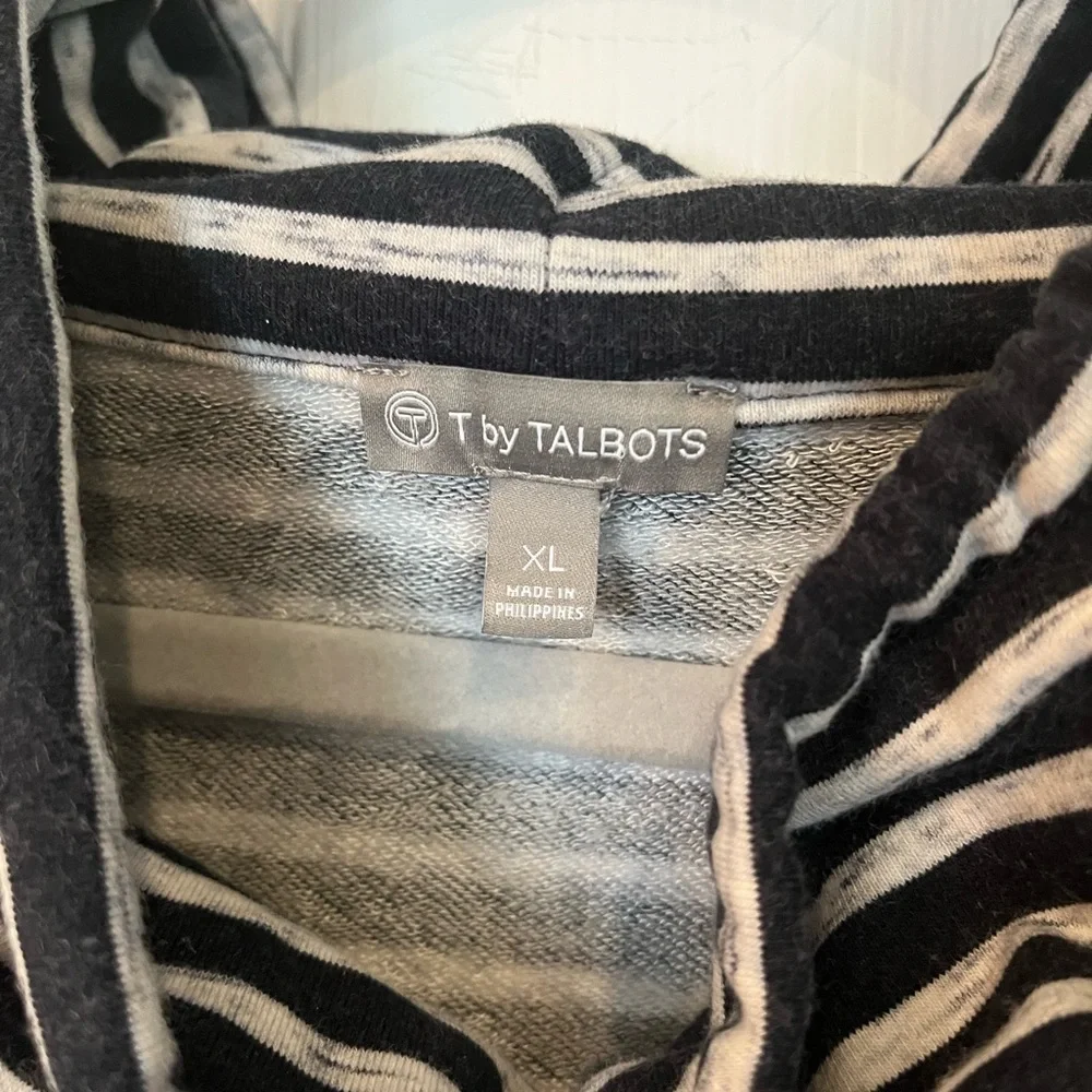 T by Talbots Navy & Gray Striped Dress - Picture 3 of 3